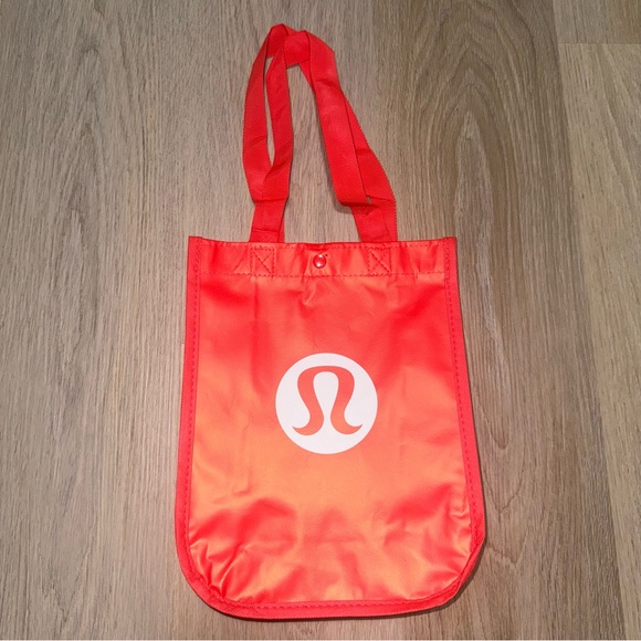 lululemon athletica Handbags - Lululemon Red & White Small Tote Bag